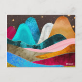 Space Mountains Postkarte (Rückseite)