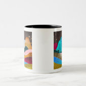 Space Mountains Zweifarbige Tasse (Mittel)