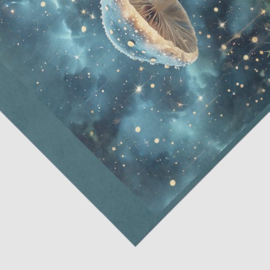 Space Mushroom in einem Galaxie-Sternfeld Seidenpapier (Ausschnitt)