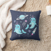 Space Narwhals Kissen (Decke)