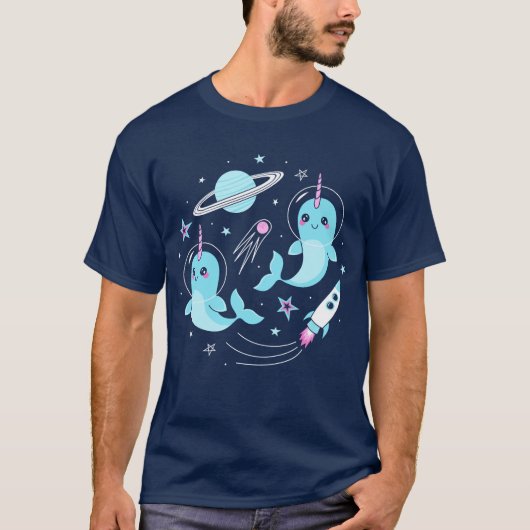 Space Narwhals T-Shirt (Vorderseite)