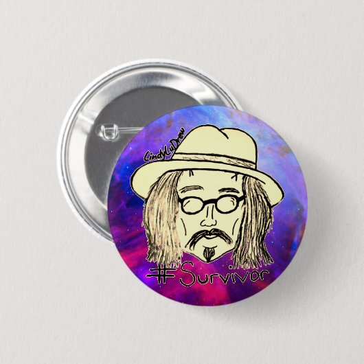 Space Nebel - "Survivor" Button/ Button (Vorne & Hinten)