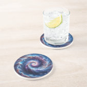 Space Nebula Nautilus  Getränkeuntersetzer (Seite)