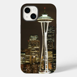 Space Needle Seattle Washington bei Nachtfotografi Case-Mate iPhone 14 Hülle
