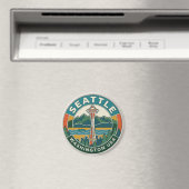 Space Needle USA Magnet (In Situ (Geschirrspüler))