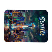 Space Needle USA Magnet (Horizontal)