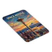Space Needle Washington State Magnet (Rechte Seite)