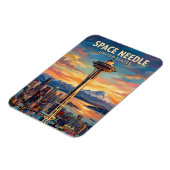 Space Needle Washington State Magnet (Linke Seite)