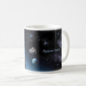 Space Oddity Raketenstart Starfield Tasse (VorderseiteRechts)