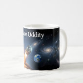 Space Oddity Weltraumstartposter Kaffeetasse (VorderseiteRechts)