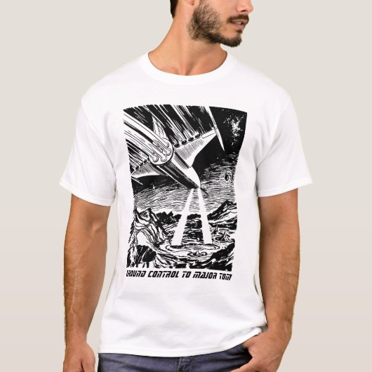 Space Odyssey Abenteuer Retro Comic T-Shirt (Vorderseite)
