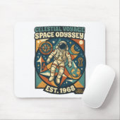 Space Odyssey – Kosmisches Abenteuer für Weltrauml Mousepad (Mit Mouse)