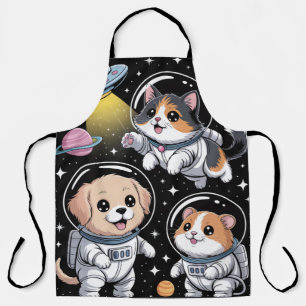 Space Pals - Niedliche Astronauten erkunden Schürze