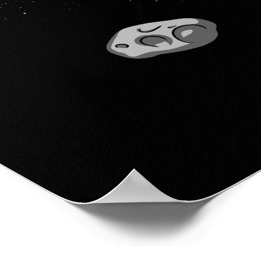 Space Panda Bear Astronaut Galaxy Kosmische Tier Poster (Ecke)