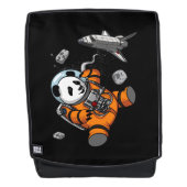Space Panda Bear Astronaut Galaxy Kosmische Tier Rucksack (Vorderseite)