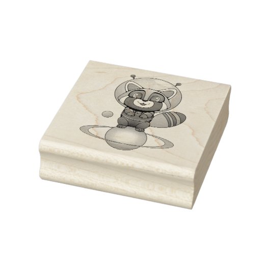 Space Panda Chippy! Gummistempel (Stempel)