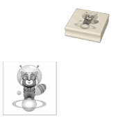 Space Panda Chippy! Gummistempel (Stempel)