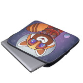 Space Panda Chippy! Laptopschutzhülle (Vorne Knopf)