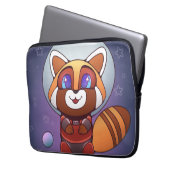 Space Panda Chippy! Laptopschutzhülle (Vorderseite Links)