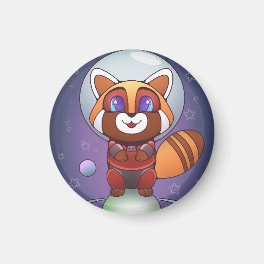 Space Panda Chippy! Magnet (Vorne)