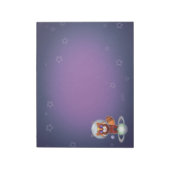 Space Panda Chippy! Notizblock (Rotiert)