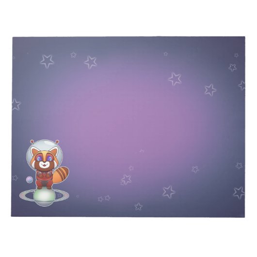 Space Panda Chippy! Notizblock (Vorderseite)