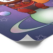 Space Panda Chippy! Poster (Ecke)