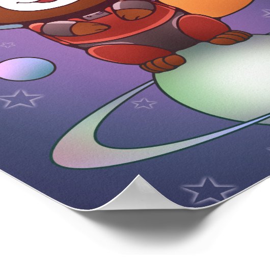 Space Panda Chippy! Poster (Ecke)