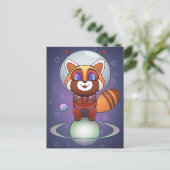 Space Panda Chippy! Postkarte (Stehend Vorderseite)