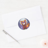 Space Panda Chippy! Runder Aufkleber (Umschlag)