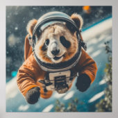 Space Panda Poster (Vorne)