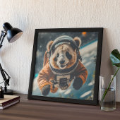 Space Panda Poster