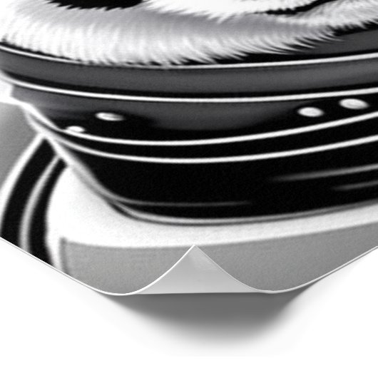 Space Panda Poster (Ecke)