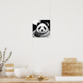 Space Panda Poster (Küche)