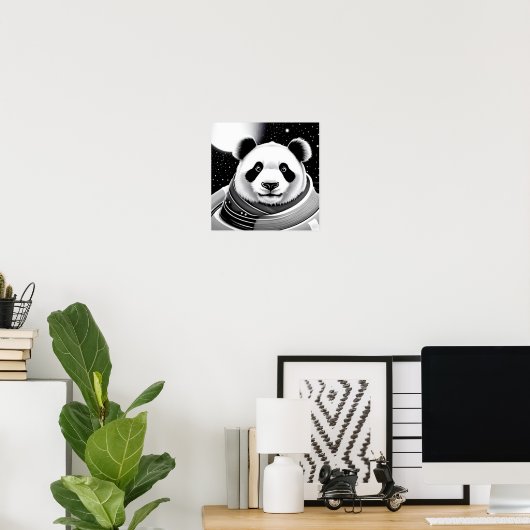 Space Panda Poster (Heimbüro)