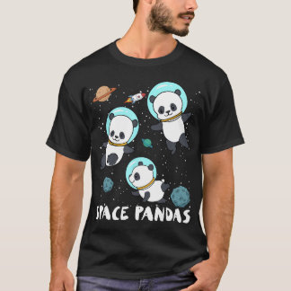 Space Pandas Funny Astronaut Planet Travel T-Shirt