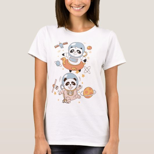 Space Pandas T - Shirt (Vorderseite)