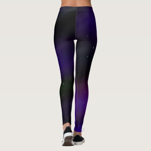 Space Pants - Fun Spacescape-Leggings Leggings (Rückseite)