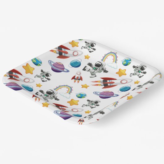 Space Pappteller (Gewinkelt)