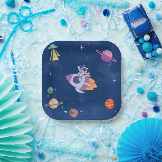 Space Party Collection Pappteller (Party)