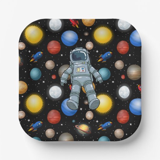 Space Party  Pappteller (Vorderseite)