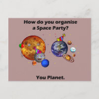 Space Party Planet Funny Studentenhumor Joke