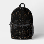 Space Pattern Bedruckter Rucksack (Vorderseite)