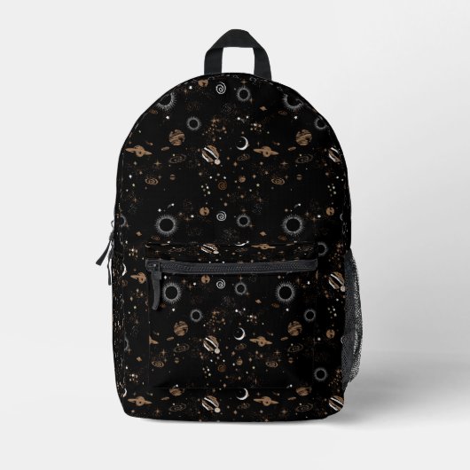 Space Pattern Bedruckter Rucksack (Vorderseite)