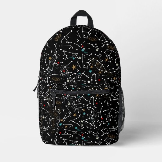 Space Pattern Bedruckter Rucksack (Vorderseite)