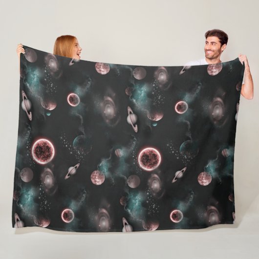 Space Pattern Fleece Blanket (Beispiel)