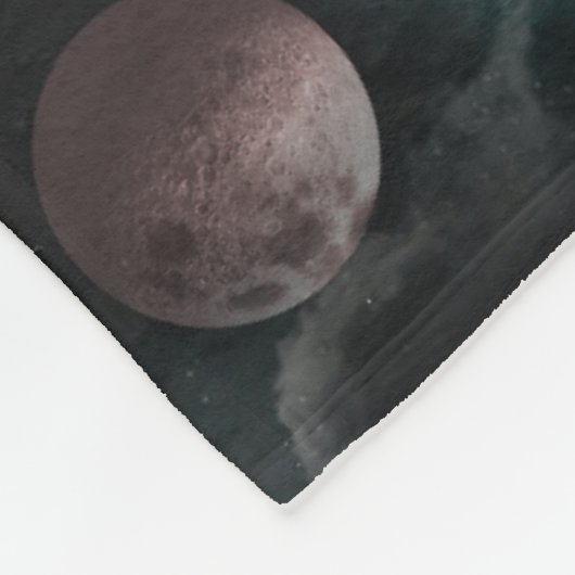 Space Pattern Fleece Blanket (Ecke)