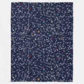 Space Pattern Fleece-Decke Fleecedecke (Vorderseite)