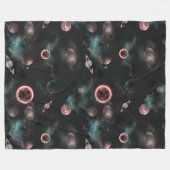 Space Pattern Fleece-Decke Fleecedecke (Vorderseite (Horizontal))