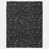 Space Pattern Fleece-Decke Fleecedecke (Vorderseite)